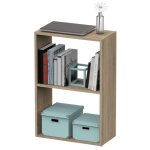 Bibliothque basse tibet, couleur cambrian, 75 x 50 x 25 cm