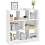 Bibliothèque woltu, Étagère à livres 8 casiers meuble de rangement pour bureau, blanc, 98x30x100cm Bibliothèque woltu, Étagère à livres 8 casiers meuble de rangement pour bureau, blanc, 98x30x100cm