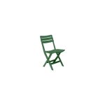 Chaise refermable pinta en polypropyle'ne vert 41x40x80 cm pour exte'rieur