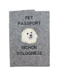 Bichon frisé, chien de tenerife - protège passeport pour chien, protège document, cadeau voyage art - ... Bichon frisé, chien de tenerife - protège passeport pour chien, protège document, cadeau voyage art - ...