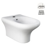 Bidet mural compact / fixation cach�e ninfea