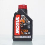 Bidon d'huile motul 15w - 50 7100 ma2 100% synth�se 1l pour moto 4t