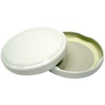 Bouchons bocaux capsules en verre blanc 100pcs 42 mm