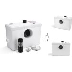 Broyeur sanitaire / wc 600w - 3 en 1 wc + lavabo, douche