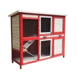 Bigb - cage à lapins / clapier à lapins d'exterieur en bois sur 2 niveaux Bigb - cage à lapins / clapier à lapins d'exterieur en bois sur 2 niveaux