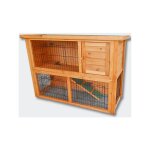 Bigb - clapier en bois pour lapins ou petits rongeurs 111, 5 x 45 x 80 cm