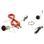 Bigb - dsherbeur thermique  gaz - tuyau 5 m - destruction mauvaises herbes
