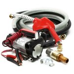 Bigb - pompe  fuel ou gasoil bio auto - aspirante 12v / 150w - 40l / min + pistolet auto