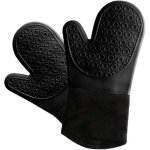 Biggant de cuisine avec coque en silicone rsistant  la chaleur jusqu' 500c - manique tanche pour ...