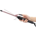 Bigoudi fer � friser �lectrique professionnel pour cheveux courts et longs, curler � baguette n�gative, ...