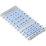 Bigoudis lw 1k court gris / bleu 13 mm 10 pices