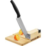 Biltong cutter en acier inoxydable avec socle en bois, trancheuse manuelle, coupe - pain, lgumes, b?uf, ...