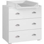Bim furniture - commode mia 80 cm avec table � langer en blanc mat