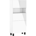 Bim furniture - homi - bureau pliant blanc brillant
