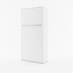Bim furniture - lenart lit escamotable concept pro cp03 90x200 vertical blanc mat