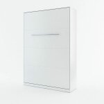 Bim furniture - lenart lit escamotable concept pro cp02 120x200 vertical blanc mat