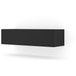 Bim furniture - meuble tv meuble tv meuble tv salon bingo 120x40x30cm noir mat