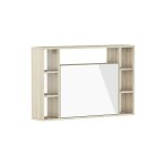 Bim furniture - bureau muse ch�ne sonoma / blanc brillant