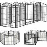 Bingopaw - enclos chien exterieur interieur grande taille parc pour chien chiot lapin 80 x 63cm mtal ...