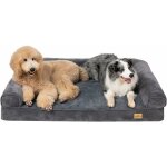 Panier chien grande taille canap lit pour grand chien lavable coussin apaisant en ponge et peluche ...