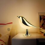 Bird lampe de table night light, lampe de table sans fil dimmable, usb rechargeable touch sensor control ...