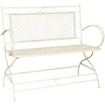 Biscottini - banc en fer 120x52x79 cm canapé petit canapé pour jardin canapé extérieur en métal chaise ... Biscottini - banc en fer 120x52x79 cm canapé petit canapé pour jardin canapé extérieur en métal chaise ...
