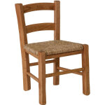 Chaise bébé en hêtre massif avec assise paille finition naturelle l 30 x pr29 x h50 cm Chaise bébé en hêtre massif avec assise paille finition naturelle l 30 x pr29 x h50 cm