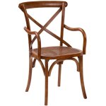 Chaise en bois et rotin thonet vintage 89x50x43 cm fauteuil rustique avec accoudoirs chaise de salle ...