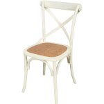 Biscottini - chaise vintage en bois et rotin de salle  manger de cuisine chaise thonet rustique chaise ...