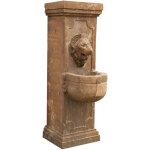 Biscottini - fontaine murale en pierre l40xpr59xh125 cm