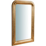 Biscottini - miroir mural à accrocher en bois finition feuille or vieilli aux dimensions l43xpr3, 5xh69 ... Biscottini - miroir mural à accrocher en bois finition feuille or vieilli aux dimensions l43xpr3, 5xh69 ...