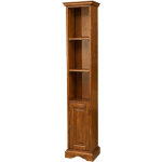 Biscottini - petite bibliothque en bois massif avec finition noyer l40xpr30xh196 cm