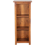 Biscottini - petite bibliothque en bois massif de tilleul finition noyer l40xpr25xh98 cm