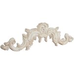 Biscottini - trumeau en bois finition blanche vieillie aux dimensions l90 xpr6x h27 cm made in italy Biscottini - trumeau en bois finition blanche vieillie aux dimensions l90 xpr6x h27 cm made in italy