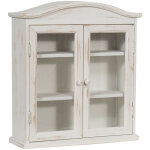 Vitrine murale de salon vitrine en bois avec 2 tagres meuble de salle de bain suspendu blanc meuble ...