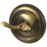 Bisk - patre murale laiton antique 2 crochets