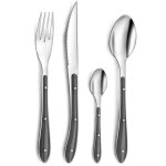 Bistro 1 - 2 - 3 - m�nag�re 24 pi�ces anthracite