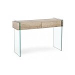 Bizzotto - console moderne en bois 2 tiroirs 110x40x75h cm