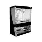 Black silver - chambre de culture dual grow - tent silver 120 x 80 x 200 cm