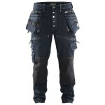 Blaklader - jean de travail slim x1900 artisan cordura stretch 1999 - bleu fonc - 48 - jambes standards ...
