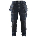 Blaklader - jean de travail slim x1900 artisan cordura stretch 1999 - bleu fonc - 52 - jambes standards ...