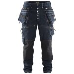 Blaklader - jean de travail slim x1900 artisan cordura stretch 1999 - bleu fonc� - 52 - jambes standards ...