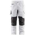 Blaklader - pantalon de travail stretch pour peintre 1095 - blanc / gris fonc xs - fr(38) - se(c44) ...