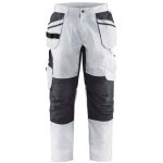 Blaklader - pantalon de travail peintre + stretch poches flottantes blanc / gris 38