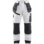 Blaklader - pantalon de travail peintre x1500 100% coton poches flottantes gris / blanc 36