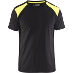 T - shirt de travail bicolore 3379 - noir / jaune fluo xs T - shirt de travail bicolore 3379 - noir / jaune fluo xs