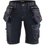 Blaklader - short de travail femme stretch 2d x1900 artisan denim marine / noir 34
