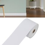 (blanc - 10 cm x 10 m) plinthe flexible large - 10 m - bandes d�coratives flexibles autocollantes - profil� ...