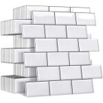 (blanc)10 pi�ces plus �pais credence adhesive pour cuisine salle de bain, faux carrelage adhesif mural ...