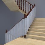 Blanc, 300 x 79 cm, filet de s�curit� pour b�b� pour balcons et escaliers, cl�ture de s�curit� d'escalier ...